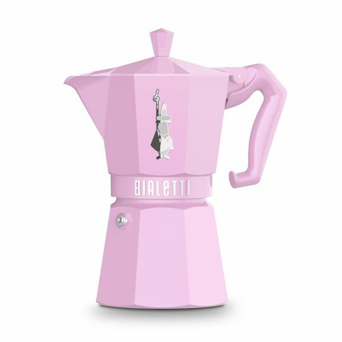 Bialetti Moka Exclusive 6T espressokande - pink, 6 kopper, aluminium