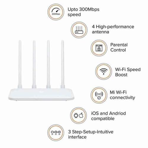 Router Xiaomi 4С 300 Mbps Hvid