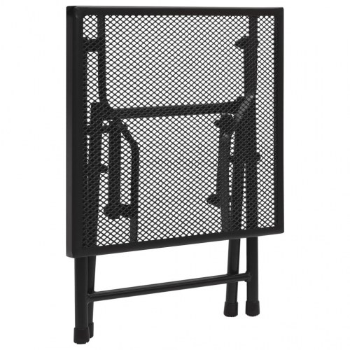Foldbart bord 38x38x38 cm trådnet stål antracitgrå