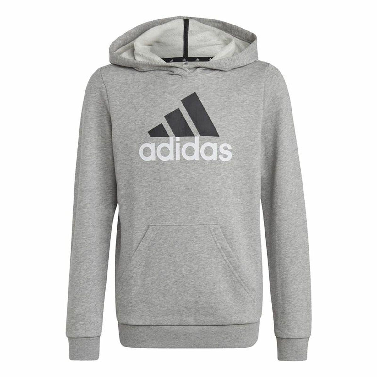 Adidas Essentials hættetrøje til børn, grå (7-8 år)