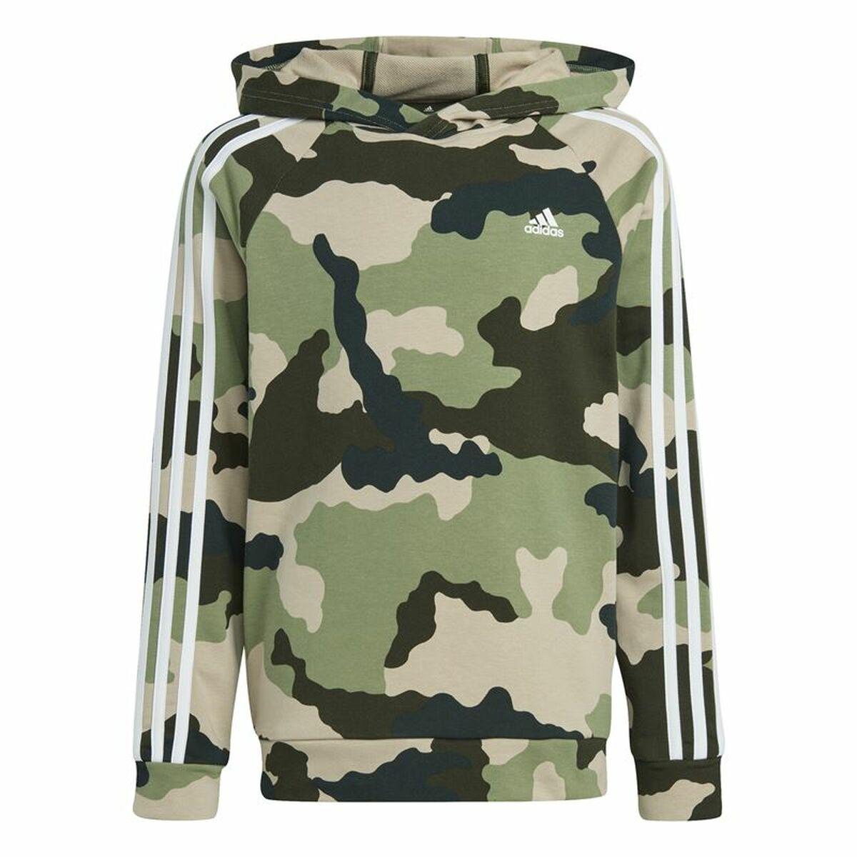 Adidas Essentials hættetrøje til børn - camouflage, 15-16 år