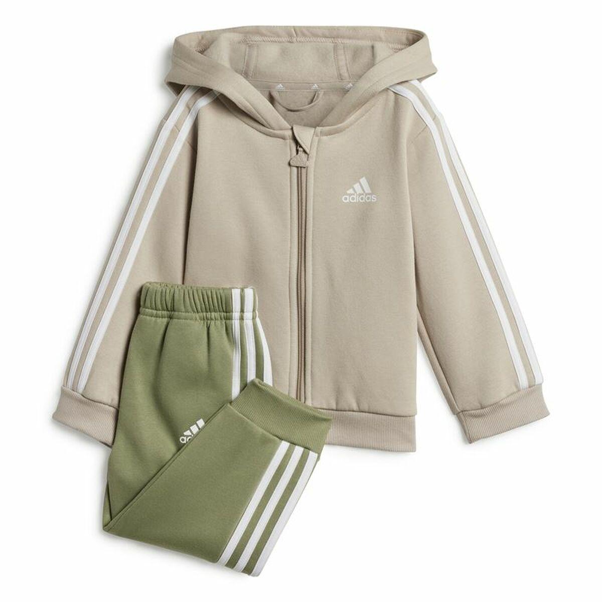 Adidas Essentials sportssæt til baby, grøn/grå (6-9 mdr)