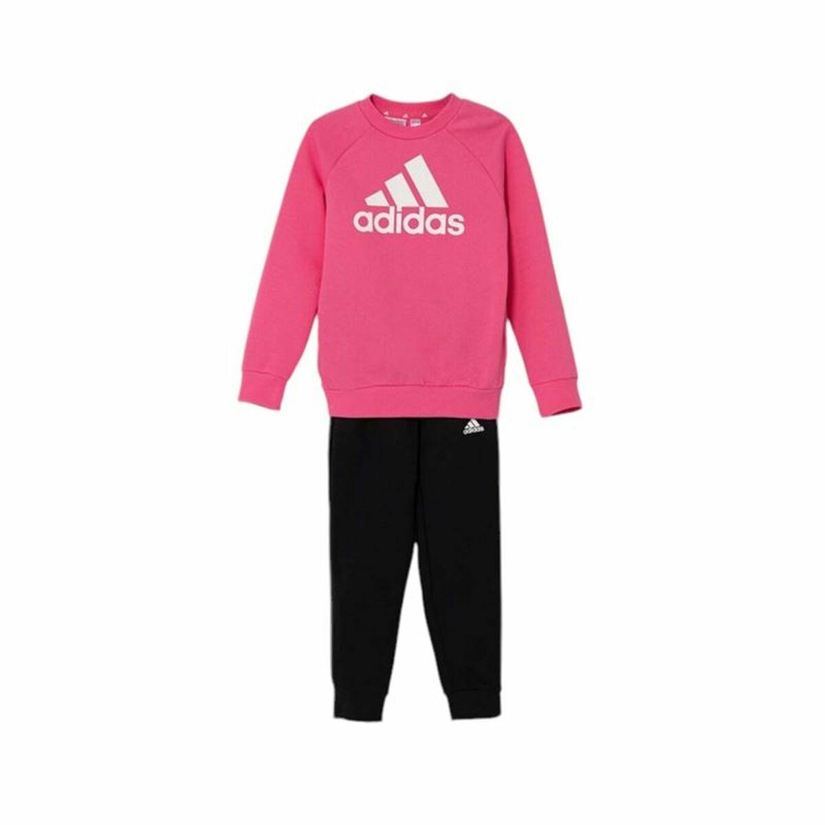 Adidas Essentials træningsdragt til piger - Sort/Pink (3-4 år)