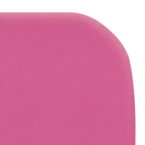 Foldbare liggestole 2 stk. stål og stof pink