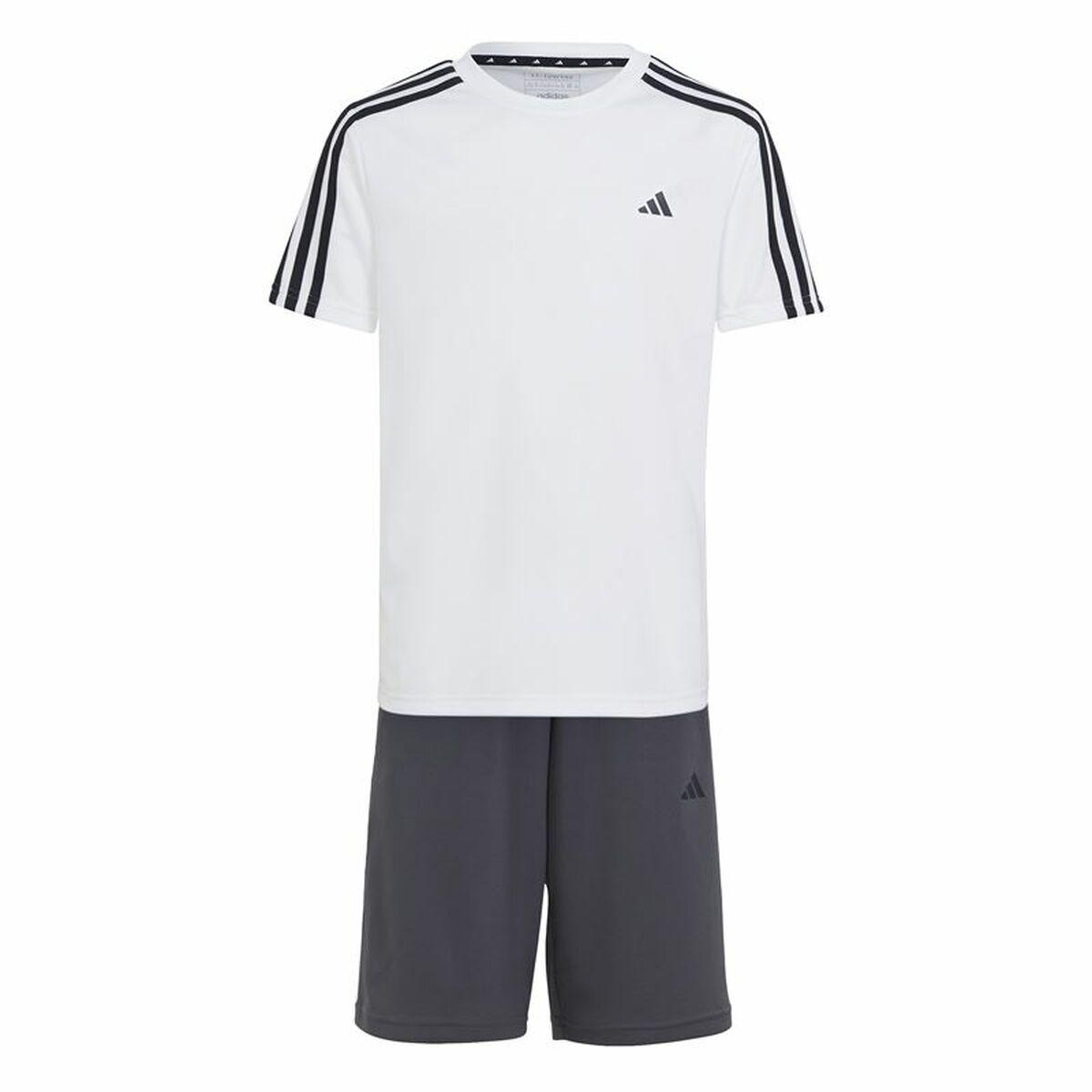 Adidas Essentials sportssæt til børn, hvid/sort - 7-8 år
