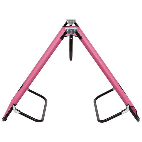 Foldbar liggestol stål pink