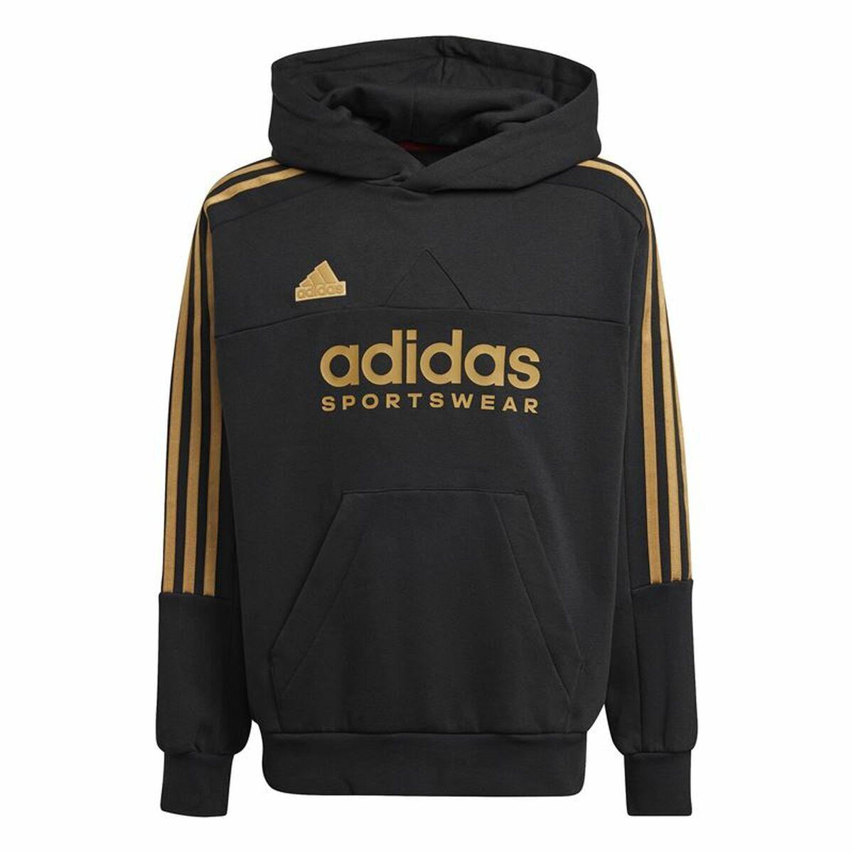 Adidas Tiro Nations Pack hættetrøje til børn, sort (13-14 år)