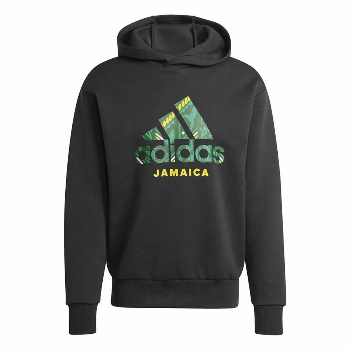 Adidas Jamaica Seasonal Doubleknit hættetrøje til mænd - Sort, XL
