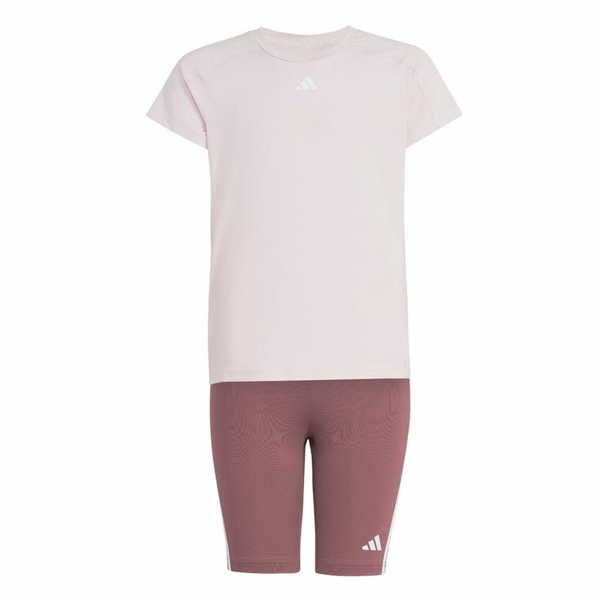 Adidas Train Essentials sportssæt til piger - Pink (14-15 år)