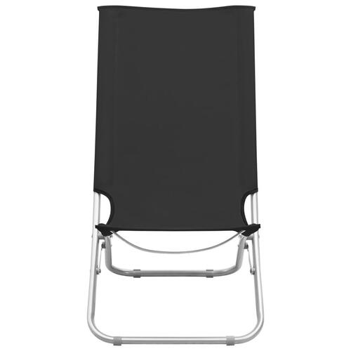 Foldbare strandstole 2 stk. stof sort