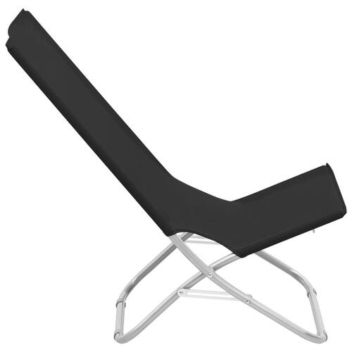 Foldbare strandstole 2 stk. stof sort