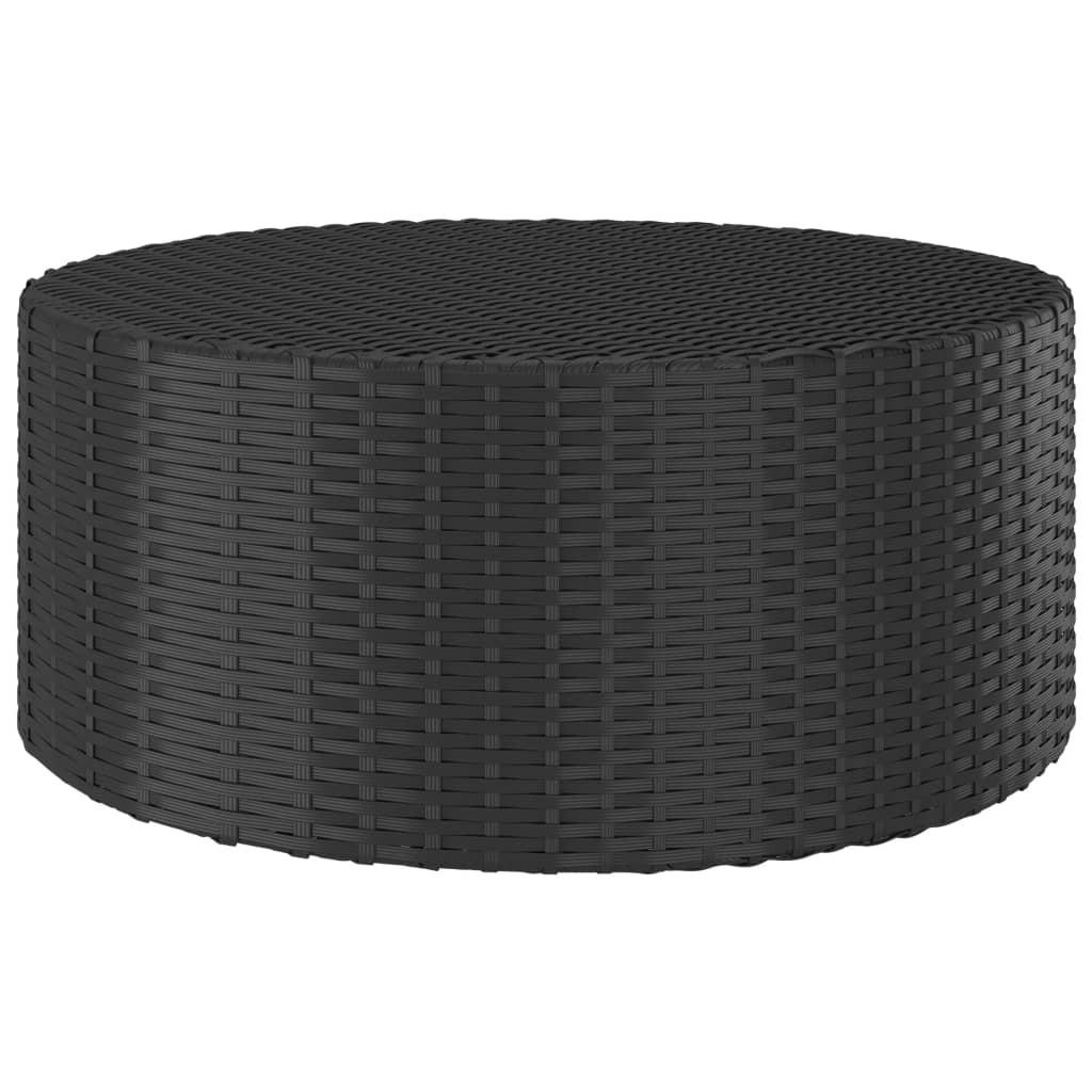 Tebord 68x68x30 cm polyrattan sort