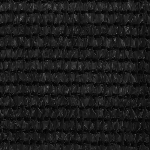 Telttæppe 200x200 cm sort