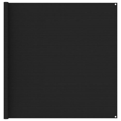 Telttæppe 200x400 cm sort