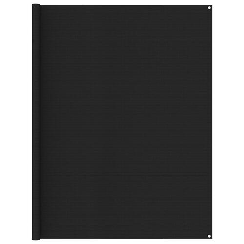 Telttæppe 250x600 cm sort