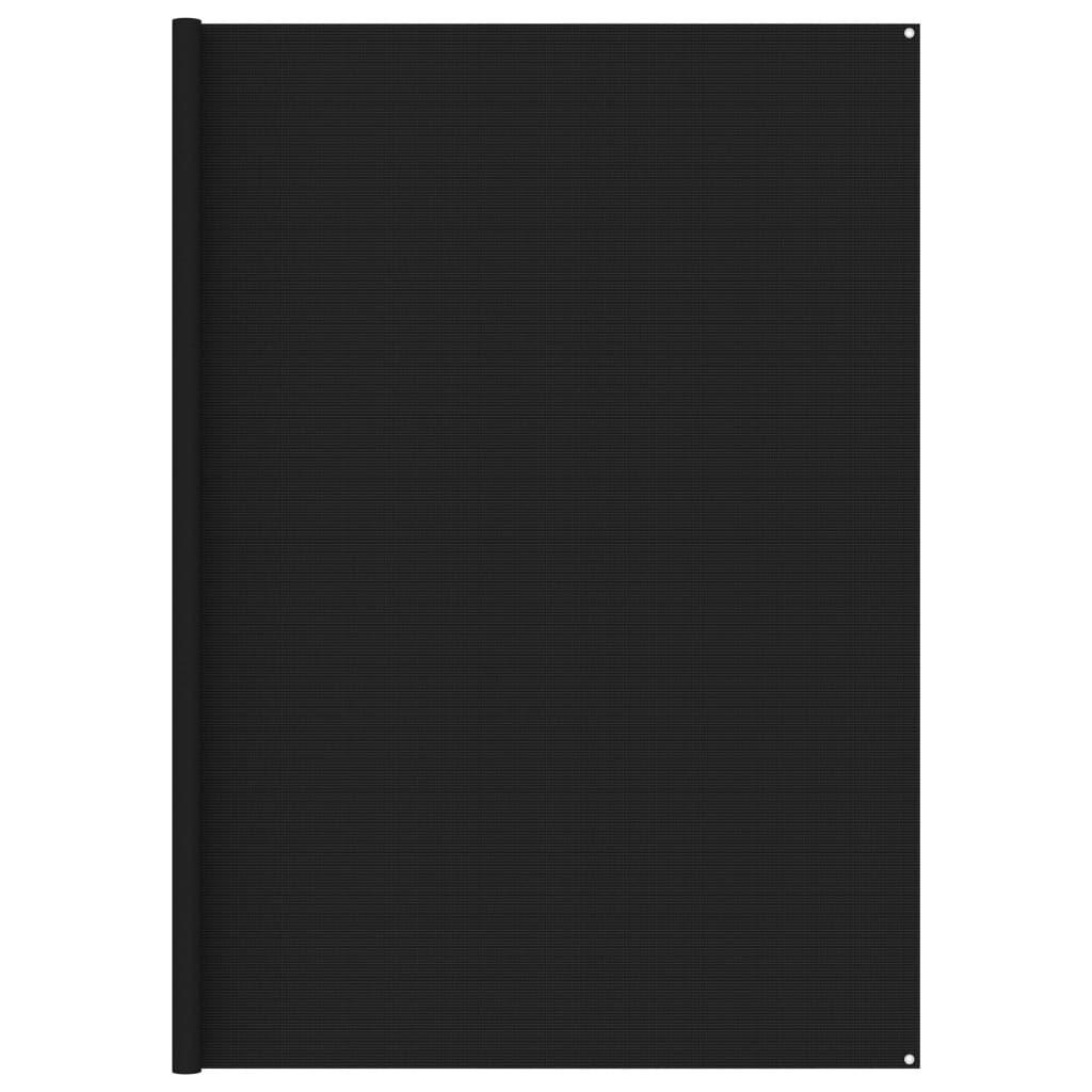 Telttæppe 300x600 cm sort