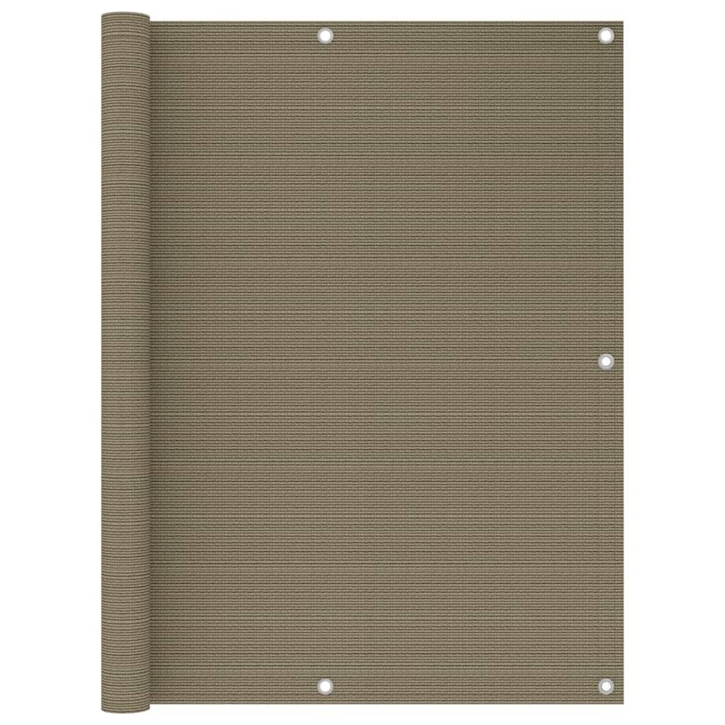 Altanafskærmning 120x600 cm HDPE gråbrun