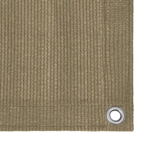Altanafskærmning 120x600 cm HDPE gråbrun