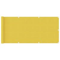Altanafskærmning 75x500 cm HDPE gul