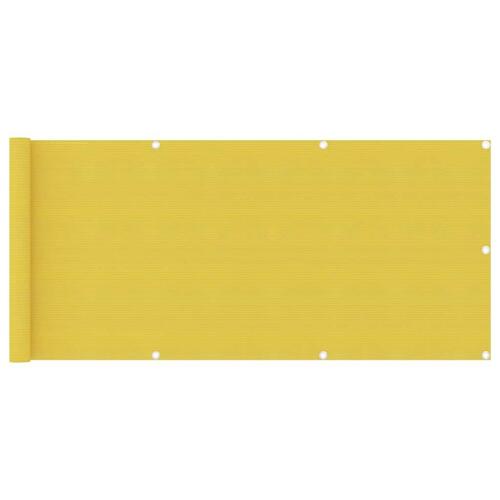 Altanafskærmning 75x500 cm HDPE gul