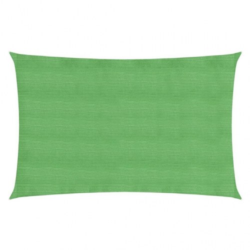 Solsejl 2 × 4,5 m - HDPE 160 g/m², lysegrøn rektangulær