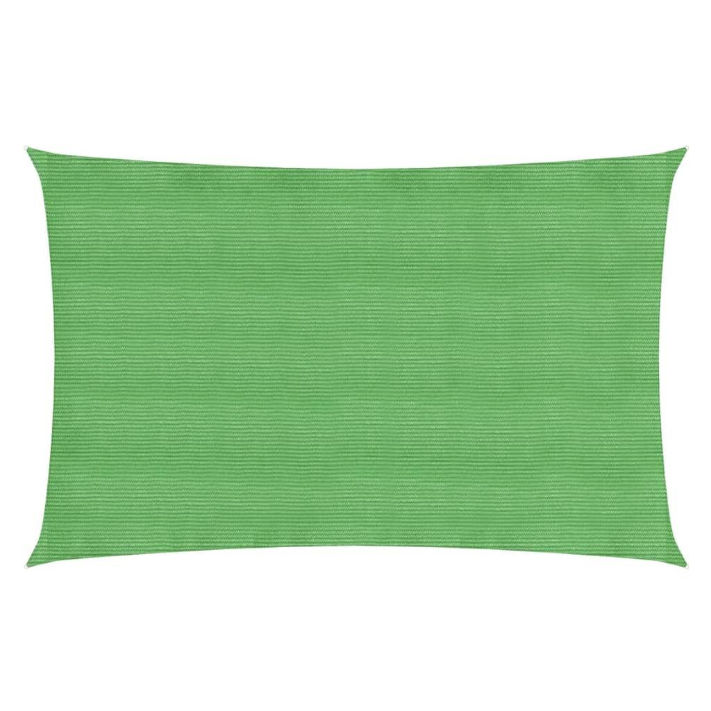 Solsejl 2X2,5 M 160 G/M² Hdpe Lysegrøn - 2 x 4.5 m