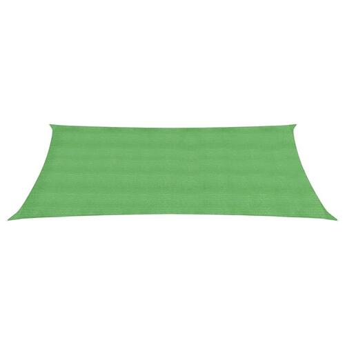 Solsejl 2x5 m 160 g/m² HDPE lysegrøn