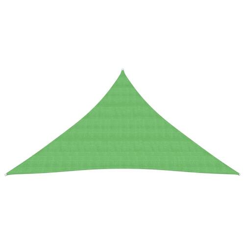 Solsejl 3x4x4 m 160 g/m² HDPE lysegrøn