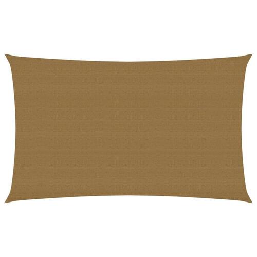 Solsejl 2x4,5 m 160 g/m² HDPE gråbrun