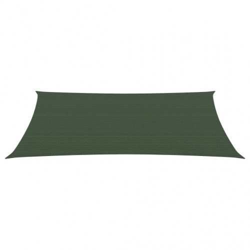 Solsejl 4 x 7 m 160 g/m² HDPE mørkegrøn