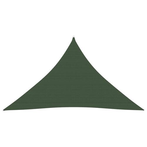 Solsejl 3,5x3,5x4,9 m 160 g/m² HDPE mørkegrøn
