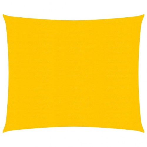 Solsejl 2,5 × 3 m i HDPE - gul, rektangulær