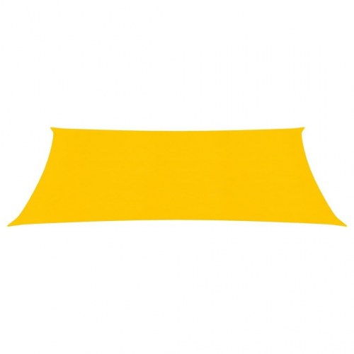 Solsejl 3 × 5 m - HDPE 160 g/m², gul rektangulær
