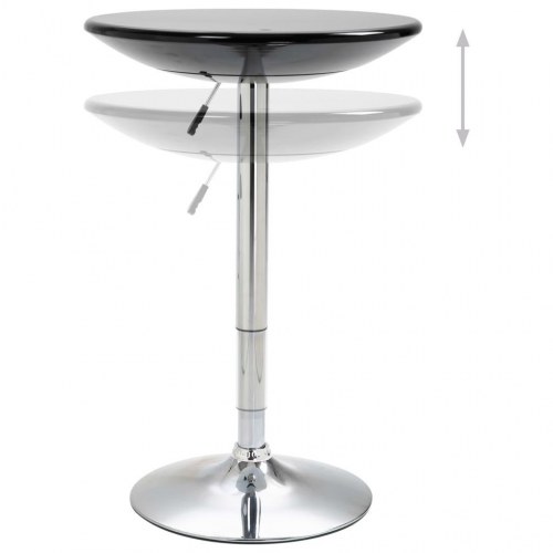 Barbord Ø 60 ABS sort