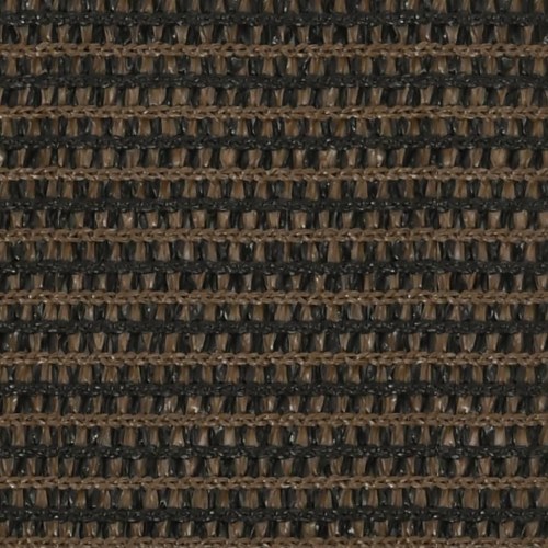 Rektangulært solsejl 2 × 4 m - HDPE 160 g/m², brun
