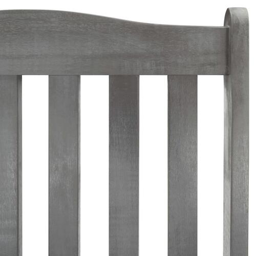 Gyngestol massivt akacietræ grå