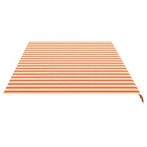Udskiftningsdug til markise 6×3 m - gul og orange striber