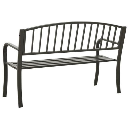 Havebænk 125 cm stål grå