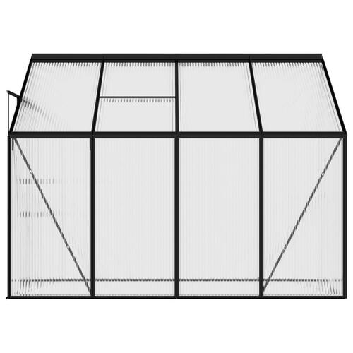 Drivhus 5,02 m³ aluminium antracitgrå