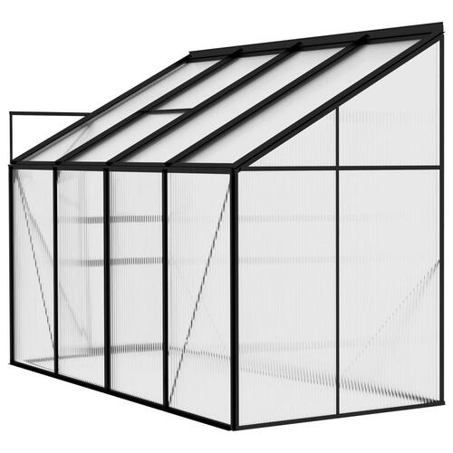 Drivhus 5,02 m³ aluminium antracitgrå