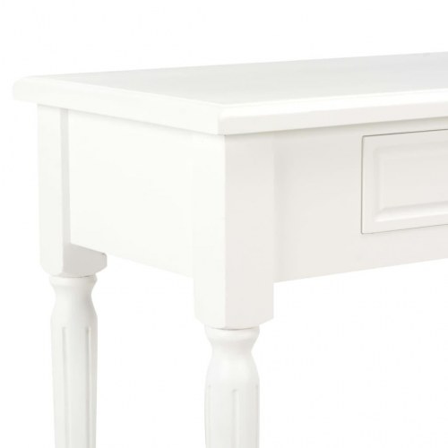 Skænk 150x35x77 cm massivt træ hvid