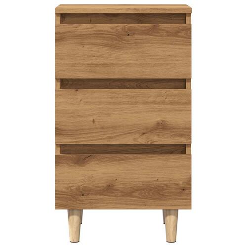 Sengebord 40x35x69 cm konstrueret træ kunsteg (OUTLET B)