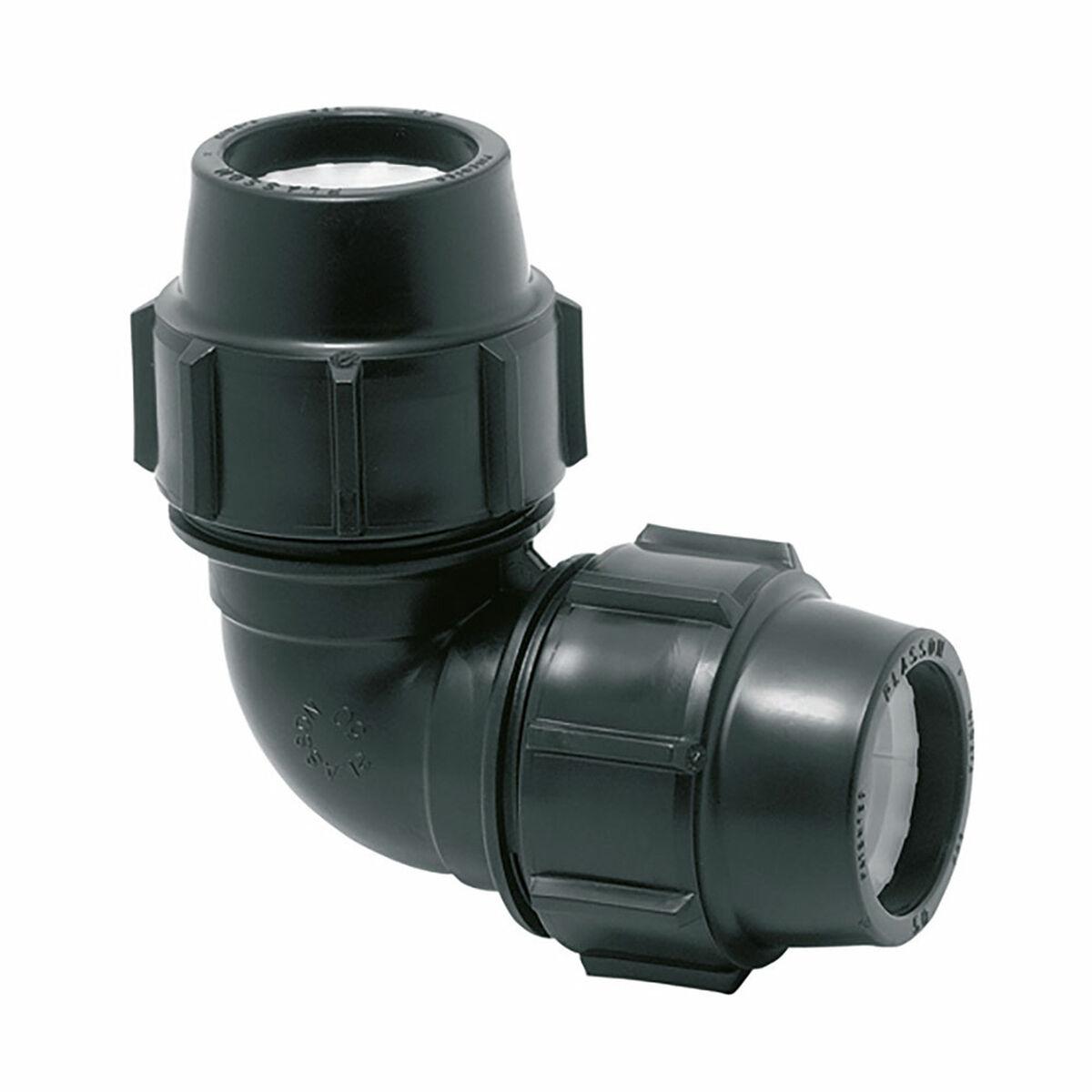 Plasson albue 90° - 9 × 2 cm, polypropylen