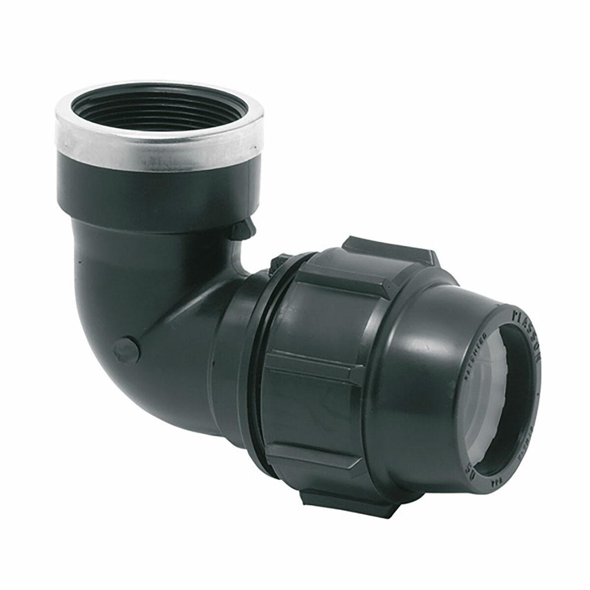 Plasson albue 20 mm x 1/2" - vandingsdel i polypropylen