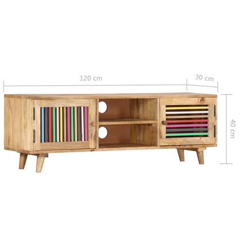 Tv-skab 120x30x40 cm ru mangotræ