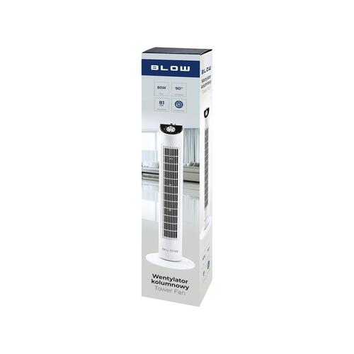 Fritstående ventilator Blow 44-073# Hvid 80 W