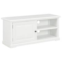 Tv-bord 90x30x40 cm træ hvid
