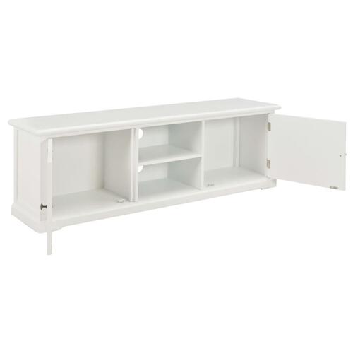 Tv-bord 120x30x40 cm træ hvid