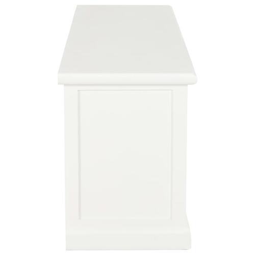 Tv-bord 120x30x40 cm træ hvid