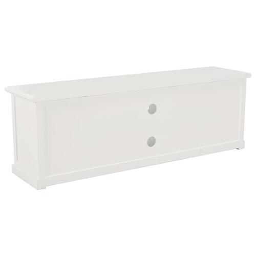 Tv-bord 120x30x40 cm træ hvid